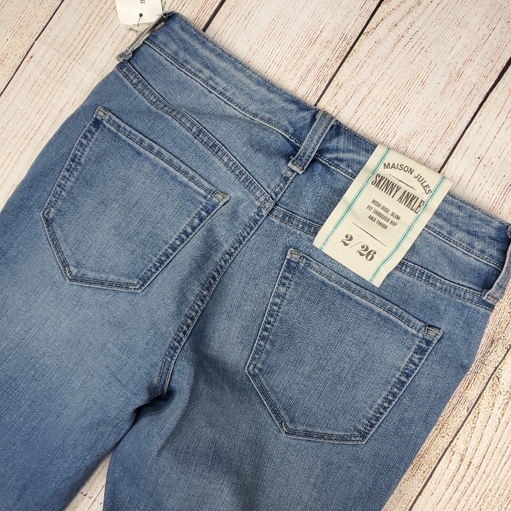 MAISON Jules High Rise Skinny Jean's NWT‎ - Picture 7 of 8